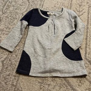 2T polka dot shift dress